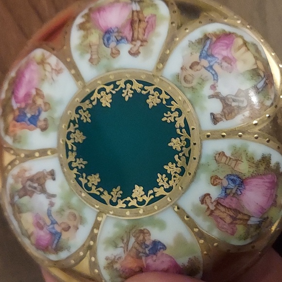 Never Used Porcelaine/Garanti RZR Old Vienna Trinket Dish, Vintage - Picture 6 of 6